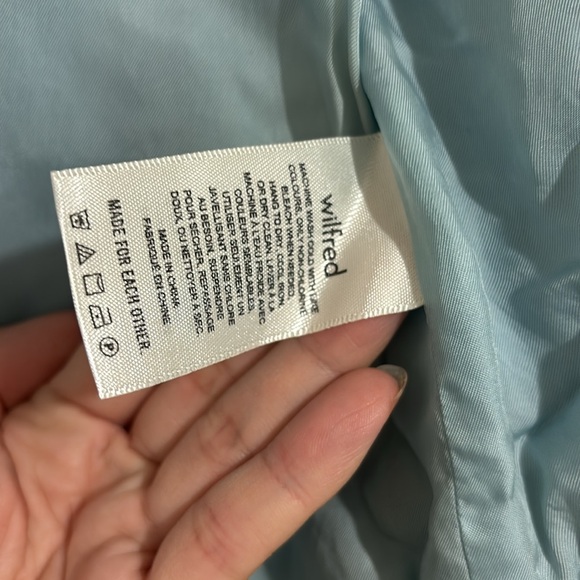 Wilfred Women's Cozy Baby/Sky Blue Jacket - Size US XS - Picture 6 of 8